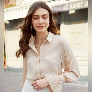 Beige/Cream blouse